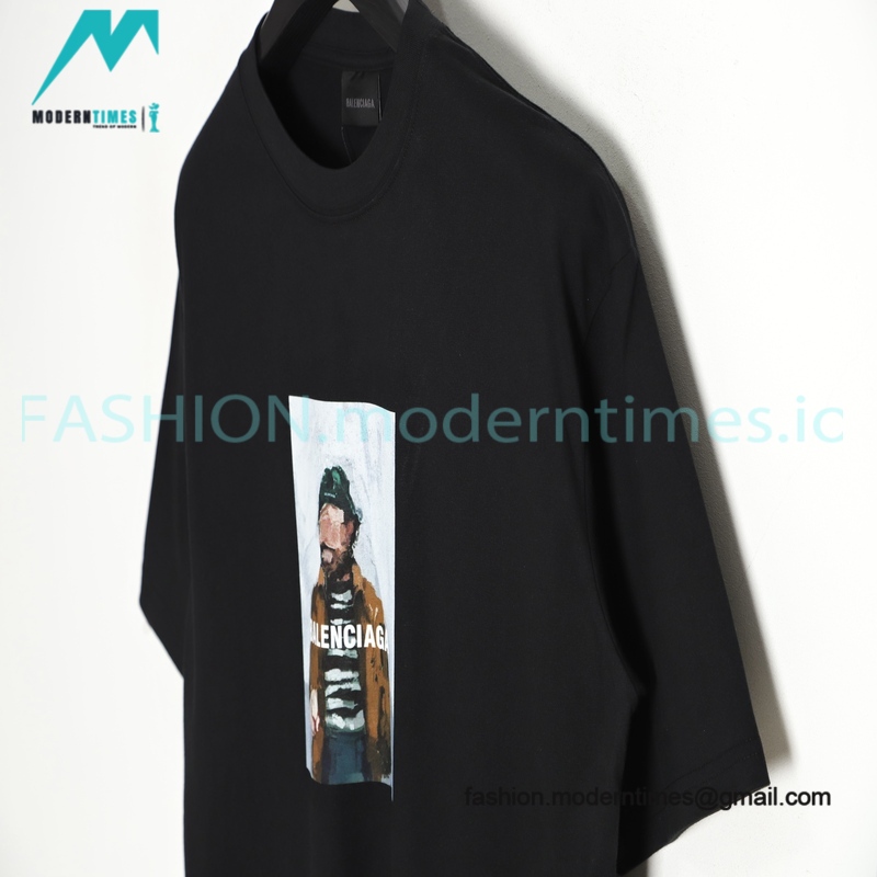 Balenciaga - Corri Digital Oil Painting Printed Short Sleeve T-shirt